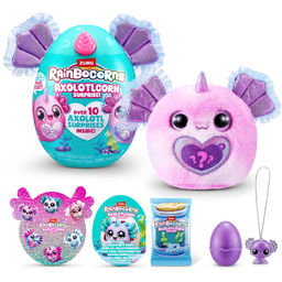 Rainbocorns Sparkle Heart Series 1-AXOLOTLCORN Surprise Tie-Dye Pink