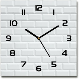 Zegar szklany kwadratowy Ceramiczna ściana