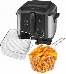 Frytkownica Olejowa z Okienkiem Tradycyjna 2,2L 1600W Mocna