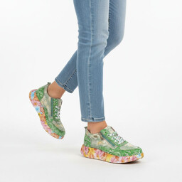 Laura Vita Sneakersy damskie, ze skóry naturalnej