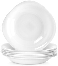 Talerz obiadowy głęboki szklany LUNA 21 cm, 500