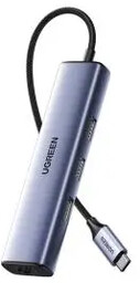 UGREEN CM475 USB-C do 3x USB 3.0, RJ45,