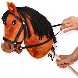 Grający Hobby Horse Konik na patyku Głowa konia