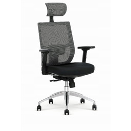 Halmar Admiral fotel biurowy obrotowy popielaty czarny Spełnia