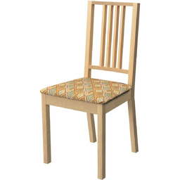 Pokrowiec na siedzisko Börje, beżowo-zielony motyw roślinny, siedzisko