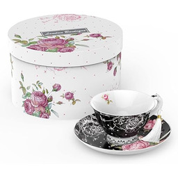 London Boutique Filiżanka do herbaty i spodek zestaw