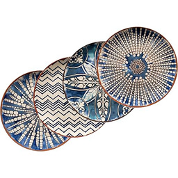 MÄSER Zestaw talerzy, kamionka Iberico Blue, 32 cm,