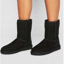 UGG ŚNIEGOWCE DAMSKIE SKÓRZANE CZARNE 44 26GA