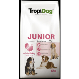Tropidog Premium Junior Indyk Z Ryżem 12kg