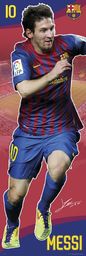 FC Barcelona Lionel Messi w Biegu - plakat