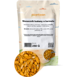 Słonecznik łuskany w karmelu 250g