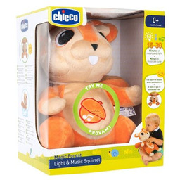 CHICCO Zabawka interaktywna Magic Forest Świecąca Wiewiórka