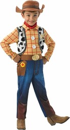 Rubies Woody-Deluxe kostium dziecięcy, Disney, Toy Story, rozmiar