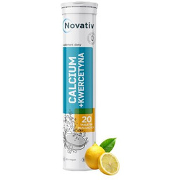 NOVATIV Wapń + Kwercetyna Calcium Cytrynowy (20 tabletek)