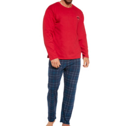 Bawełniana piżama męska Cornette 124/244 czerwona