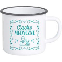 Ciacho medyczne - kubek emaliowany na prezent