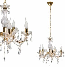 Candellux Żyrandol metalowy Maria Teresa 35-94646 świecznikowy kryształki