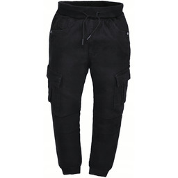 Casto Spodnie chłopięce Bojówki grube Guma ocieplane polarem