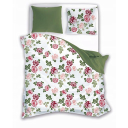 Pościel dwustronna bawełn róże kwiaty 200X220