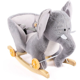 Pluszowy Bujaczek SŁONIK na biegunach 2w1  Bujak