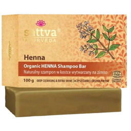 SATTVA Organiczny szampon w kostce z henną