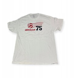 Koszulka t-shirt męski biały USA Volleyball 75 XL
