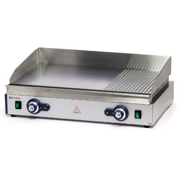 Płyta grzewcza grillowa Blue Line gładka-ryflowana podwójna