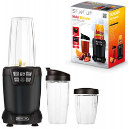 Nutri blender kielichowy 1200W 2 Butelki 800ml/1L czarny