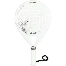 VirtuFit Rakieta do padel Control biało-czarna precyzyjna 365g