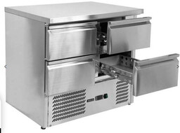 Stół chłodniczy z 4 szufladami 900x700 YATO YG-05280