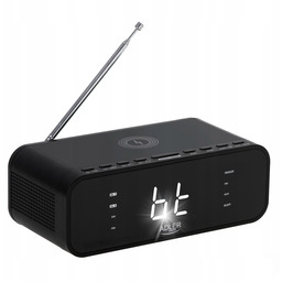 Radiobudzik Z Ładowarka Indukcyjna Bluetooth