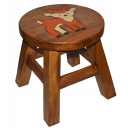 Drewniay Taboret stołek dla dziecka drewno akacjowe tekowe