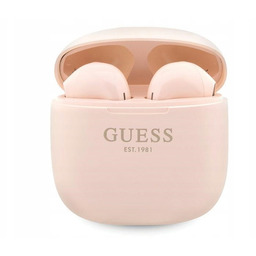 Słuchawki douszne Guess Classic Est Logo Anc Różowy