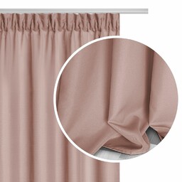 Spod Igły I Nitki Zasłona gotowa 140x300 pudrowa