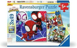 Kinderpuzzle 3x49 Teile - Spider-Man - Spideys Abenteuer