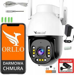 Kamera WiFi Ip Zewnętrzna Obrotowa Zoom x10 2.7K