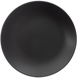 Talerz deserowy ceramiczny czarny 20,5 cm