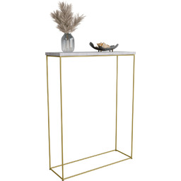 Elior Klasyczna konsola do przedpokoju beton + złoty