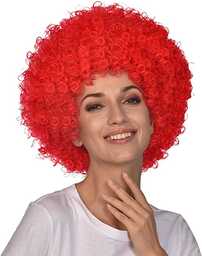 Afro Wig Red