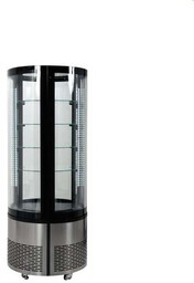 Witryna chłodnicza ekspozycyjna 400L czarna Yato LED