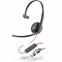 POLY Zestaw słuchawkowy Blackwire 3210 USB-C + USB-C/A