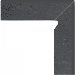 Paradyż SEMIR GRAFIT 8,1X30X1,1 COKÓŁ DWUELEMENTOWY SCHODOWY (PRAWY)
