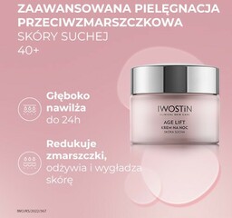 Iwostin Age Lift Krem na noc Skóra sucha,