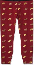 Nike damskie legginsy Aop Shine Bff czerwony czerwony