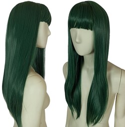 Peruka Z PROSTĄ GRZYWKĄ zielona Tsuyu Asui cosplay