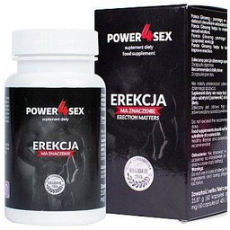 Power4sex Mocna Erekcja 60 caps 100% ORYGINAŁ DYSKRETNA