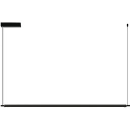 Lampa wisząca metalowa czarna podłużna 132cm AZ3203