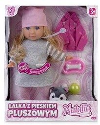Lalka Natalia Z Pieskiem Pluszowym 35Cm 121661 Artyk