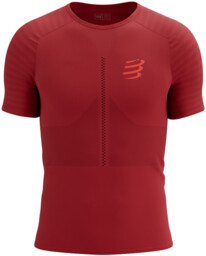 COMPRESSPORT Koszulka biegowa RACING SS T-SHIRT samba red