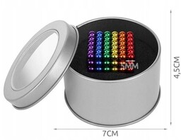 Neocube kulki magnetyczne 5 mm 216 szt KOLOROWE